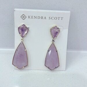 Kendra Scott Carey drop earrings - Amethyst